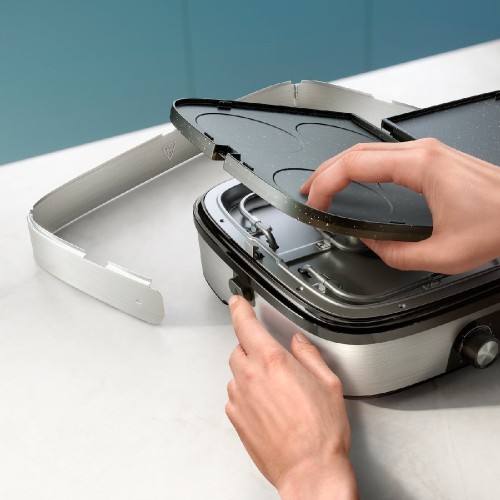 ΓΚΡΙΛΛΙΕΡΑ ΗΛΕΚΤΡ PHILIPS HD6222/90 INOX 2400W